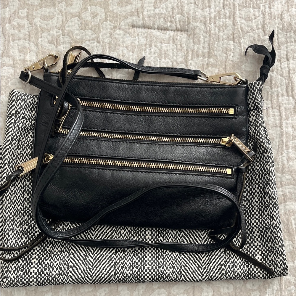 Rebecca Minkoff Black Leather Crossbody Bag